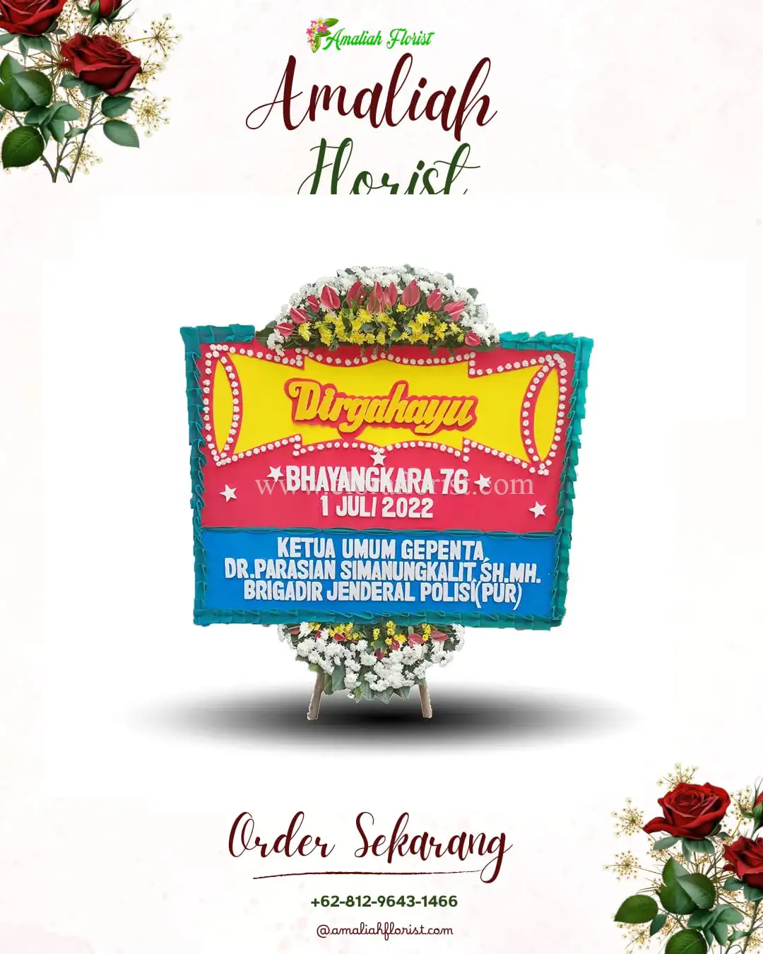 Papan Bunga HUT Ulang Tahun Labuan Amas Selatan